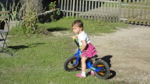 Suzanne et son vélo