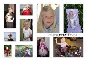 carte Emma 10 ans