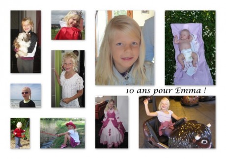 carte Emma 10 ans